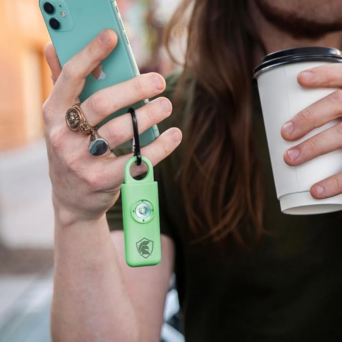 The Original Personal Safety Alarm for Women - Loud Siren, Strobe Light and Key Chain 2.0 Version (Lime)
