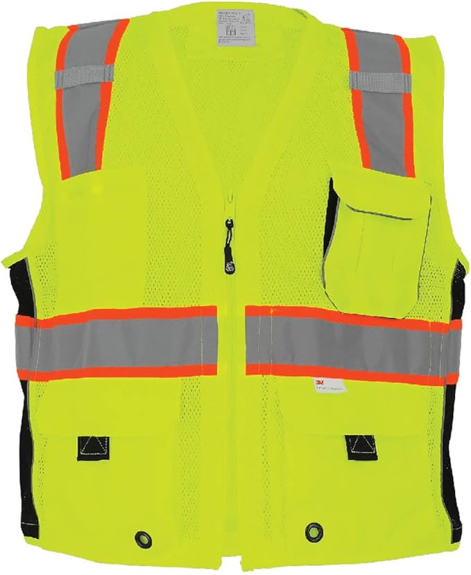 Global Glove High Visibility Safety Vest, Lightweight and Breathable