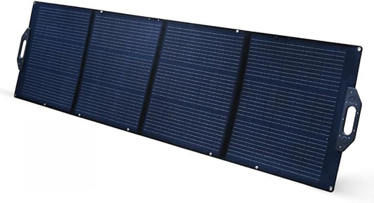 200 Watt Solar Panels Foldable, Portable High-Efficiency Solar Charger for Power Stations, Waterproof, Kickstand Design, Compact for Camping, RV, Outdoor, Off-Grid Use by Guard Dog Security
