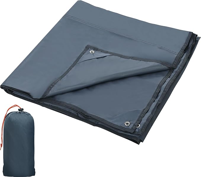 REDCAMP Waterproof Camping Tent Tarp - 83" x83'', 4 in 1 Multifunctional Tent Footprint for Camping, Hiking and Survival Gear, Lightweight and Compact
