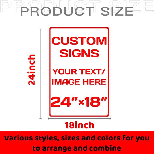 Personalized signs,Aluminum Weatherproof Metal Sign,Optional reflective, double-sided,Custom Personalized Text And picture Here,for garden, door,business,Street