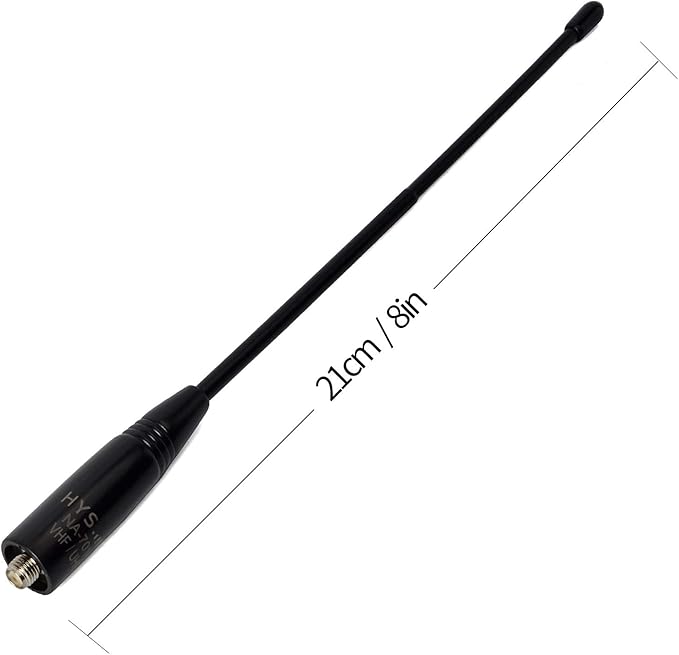 HYS NA-701 SMA-Female Ham Radio Antenna Dual Band VHF UHF Walkie Talkie Replacement Antenna for Baofeng BF-888S BF-UV5R BF-UV82 GT-3 BF-F8HP Handheld Radios