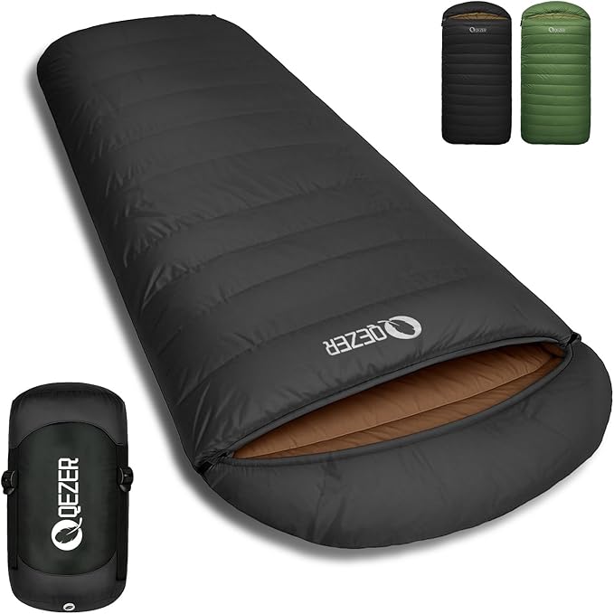XL Sleeping Bag-600 Fill Power Down Sleeping Bag for Adults, Ultralight Ideal for Backpacking, Camping, Hiking