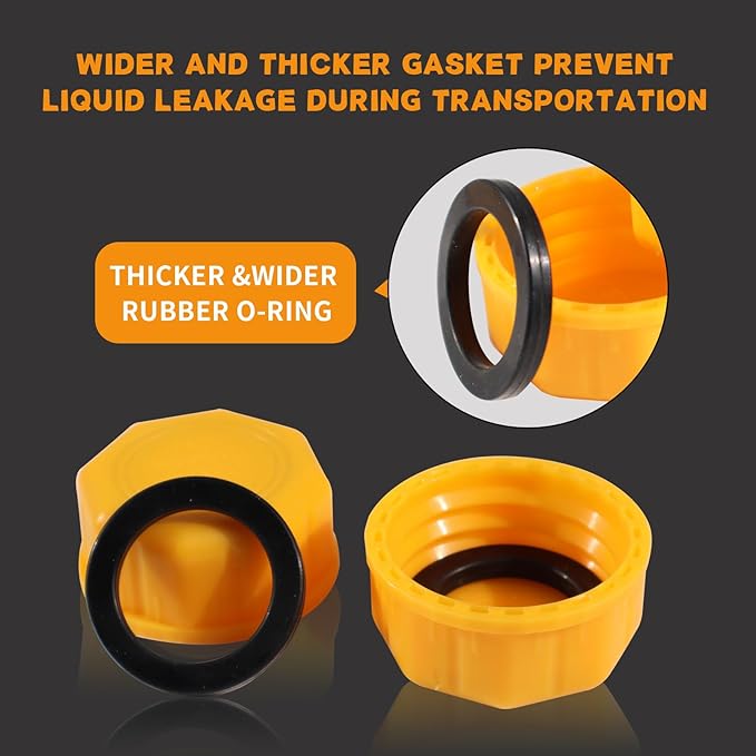 4PCS 3/5 Gallon Gas Can Cap - Perfect Replacement for Gas Can Lids, Ideal for Water & Fuel Storage, Compatible with Midwest, Plastic & Metal Gas Cans