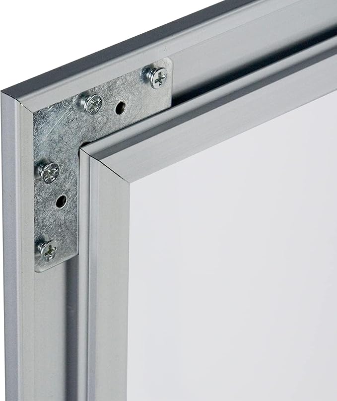 26.8×20 Lockable Enclosed Bulletin Board Wall Display Case with Rubber Seal Aluminum Cork Board with Door Protected Tamperproof Noticeboard for Indoor or Outdoor Use(Cork)