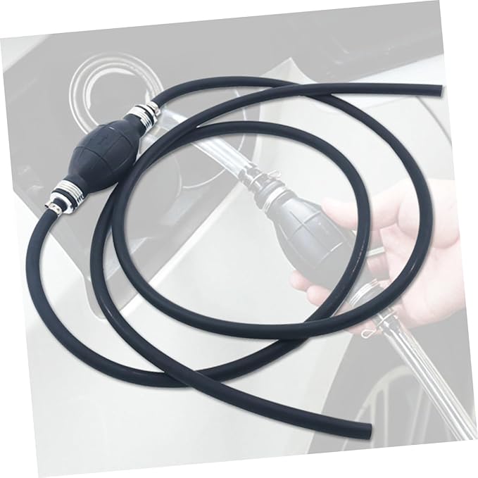 Manual Siphon Pump for Gasoline and Oil Transfer Inner Rubber Hose Portable Hand Fuel Transfer Pump for Vehicles and Emergency