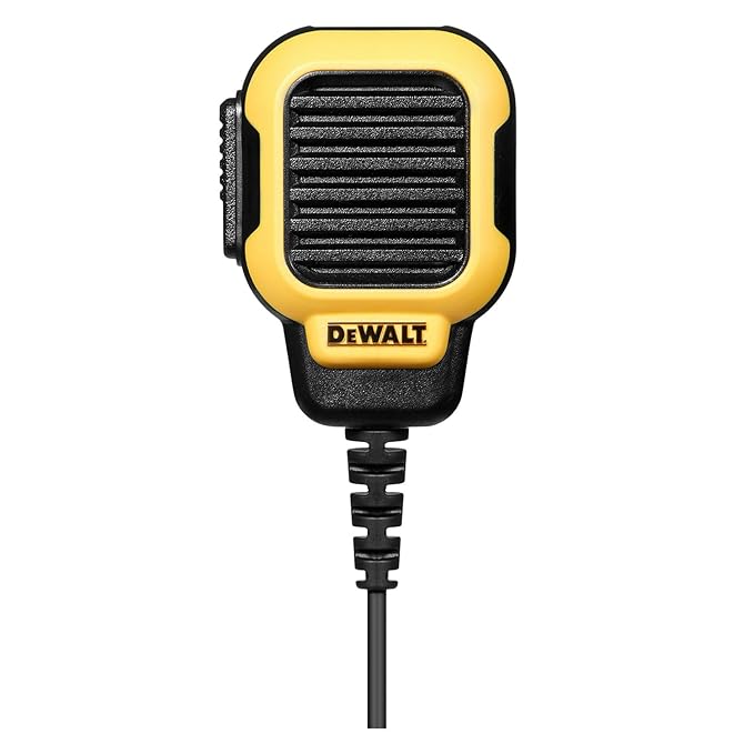 DEWALT FRS Walkie Talkies Long Range 2 Way Radio, 2 Watt, Waterproof & Rechargeable, 6 Pack with 6 Mics & Gang Charger, DXFRS800BCH6-RM1