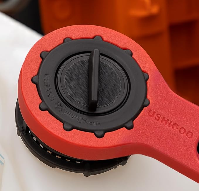 2-in-1 Combination Wrench For Rotopax Cap Wrench Fuel Can and Fuel/Water Pack Container Mounts T-Handle Tool, RX-LOX-PM LOX-PM RX-DLX-PM Portable Lock-Red