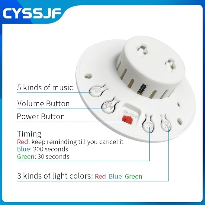 Pull Tag Alarm Toilet Bathroom Wireless SOS Bell for Elderly Corridor Lamp Bathroom Pull Cord Bell Hospital Medical Alert Systems for Disabled Person Seniors Kids