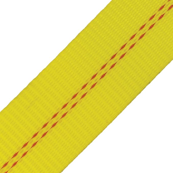 VULCAN 8-Point Roll Back Vehicle Tie Down Kit with Chain Tails on Both Ends - Set of 4 - Classic Yellow