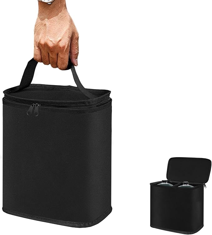 SIRUITON Mini Fuel Cylinder Storage Bag, Refillable Propane cylinder 1 LB Tank Cover, Small Propane Tanks Bag, 600D Oxford Fabric, fuel keg refillable propane tank Bag, for Outdoor Camping, cooking