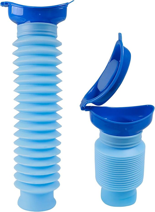 Pee Bottles for Men, Collapsible Urine Bottle 750ML, Portable Urinal for Women, Emergency Urinal Spill Proof Pocket Toilet for Car, Travel Urinals Potty for Camping, Traffic Jam, Road Trips, Hiking
