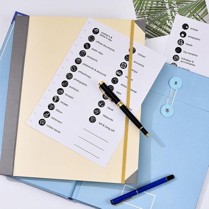 Life Book Document Organizer End of Life Planner Important Documents Binder Folio Secure Storage Family Emergency Kit Estate Planning (Blue)