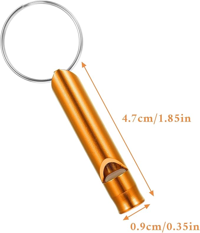 140 Pcs Emergency Survival Whistle with Keychain, Aluminum Extra Loud Safety Survival Whistle Key Chain for Outdoor Camping Hiking Hunting Boating Sports and Emergency Situations, Multicolor
