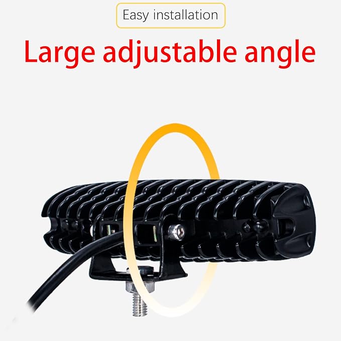 3-Lens High-Brightness Forklift Warning Light, Red LED Forklift Safety Light, 30W DC 12V-100V, Adjustable Beam & Easy Installation for AGV, Warehouse & Industrial Vehicles (2Pcs)