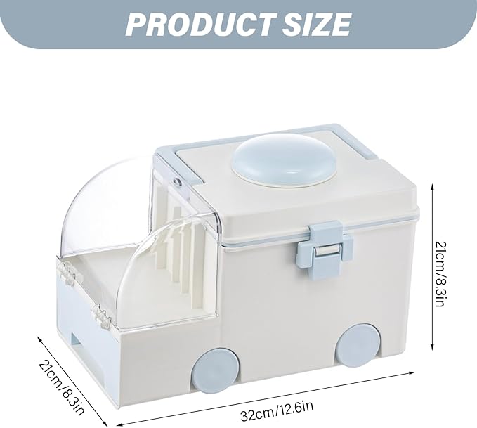 Medicine Storage Box Large Capacity First Aid Box Plastic Medical Supply Organizer with Compartments and Handle Medicine Storage, Organizer, First Aid, Medical