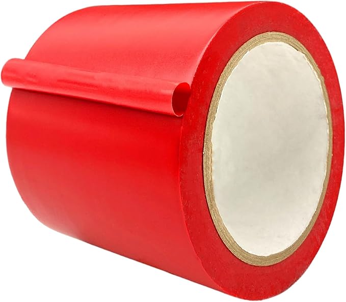 MAT Vinyl Marking Tape Red - 4 inch x 36 yds. for Safety Floor Marking (School Gym, Restaurants, Warehouse), Dance Floor Splicing, Pinstriping Cars & Boats