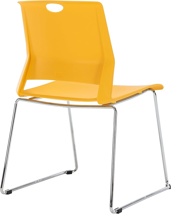Sidanli Yellow Stacking Chairs-Set of 4