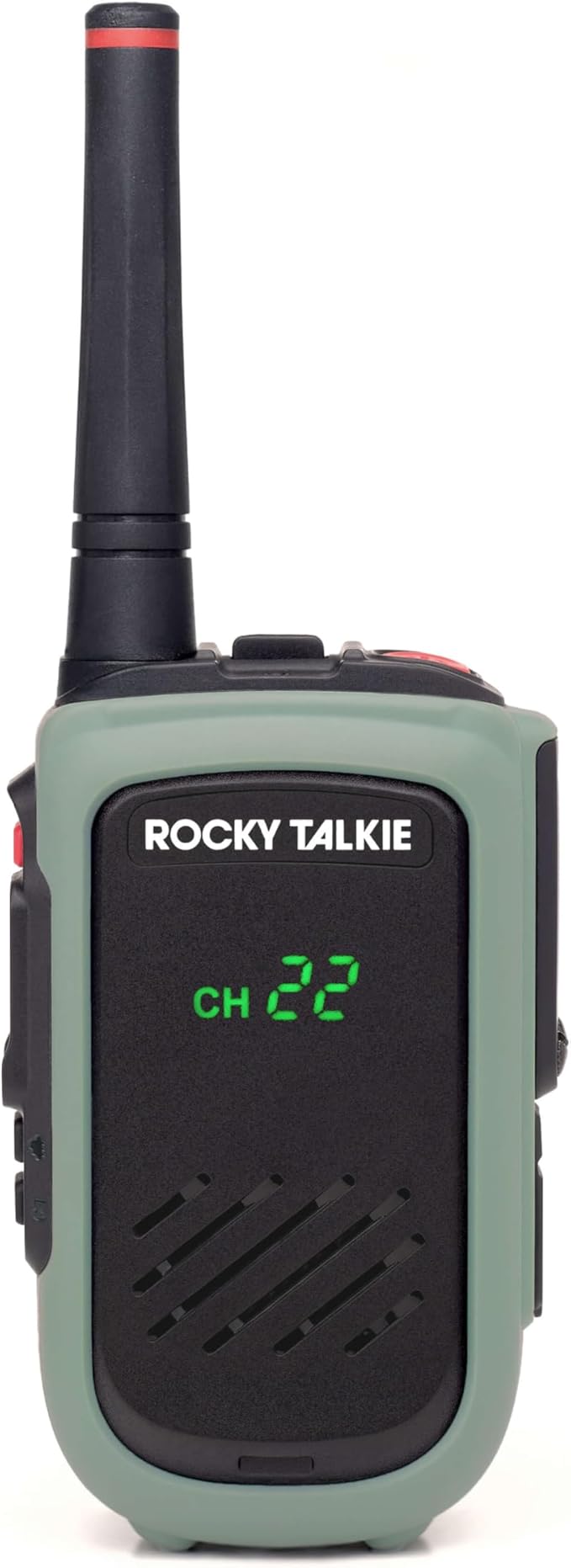 Rocky Talkie 5 Watt Radio - GMRS Radio with IP67 Waterproofing, Long Range Walkie Talkie, NOAA Weather Alerts, 5 Day Battery Life,1 Pack