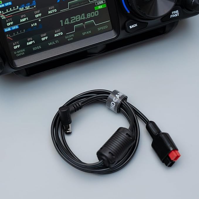 WINDCAMP DC Power Cable Compatible with YAESU FTX-1F with Ferrite Core, 3.28FT Length, AWG18 (FTX-1-AP)