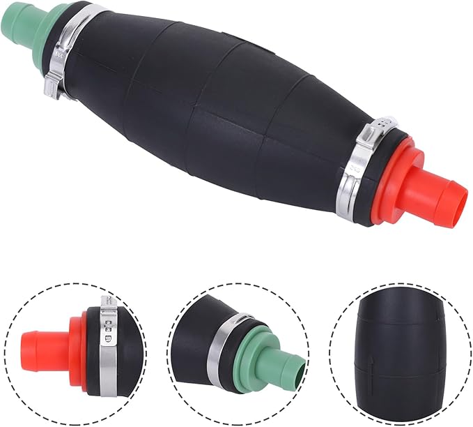 Large Hand Fuel Pump Rubber Oil Suction Pump for Car Boat Motorcycle Manual Siphon Transfer Tool Easy Use Emergency Fuel Extractor
