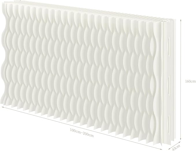 Foldable Room Divider Privacy Screens Movable Temporary Wall Space Partition, 5.25~9.19 FT Tall, 6.56~16.5 FT Width, Choice of Various Sizes and Styles