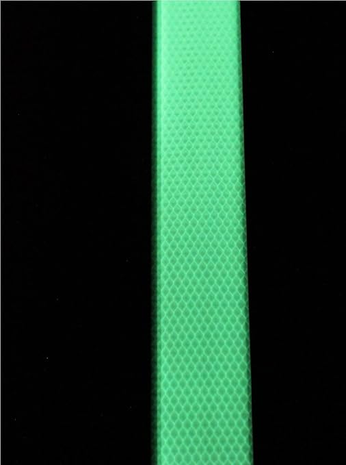 Reflective Tape Green and White 4 inch X 168 feet, Outdoor Waterproof Hazard Conspicuity Safety Industrial Marking Tape