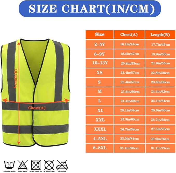 AK Safety Vest- Reflective, Personalized Hi Viz Vests with Custom Logo