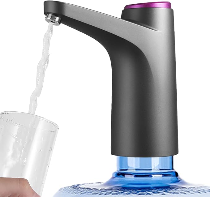 GOLDEN DEER Water Dispenser for 5 Gallon Bottle, Portable Water Cooler Dispenser,Universal Water Dispenser for 2.5、3 and 5 Gallon Bottles USB Charging Water Pump