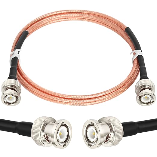 XRDS -RF BNC Cables 6FT, 50 Ohm BNC Male Cable RG316 Antenna Cable for Antenna Scanners Handheld Ham Radios etc.