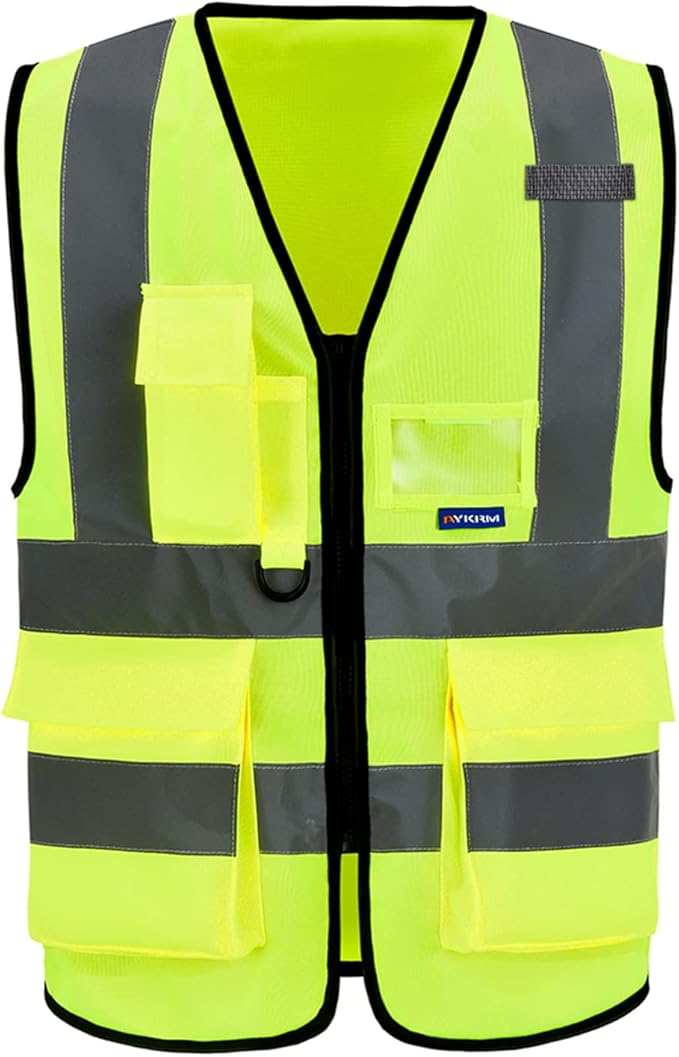 A-SAFETY 4XL-5XL Safety Vest big and tall Hi vis vest Yellow