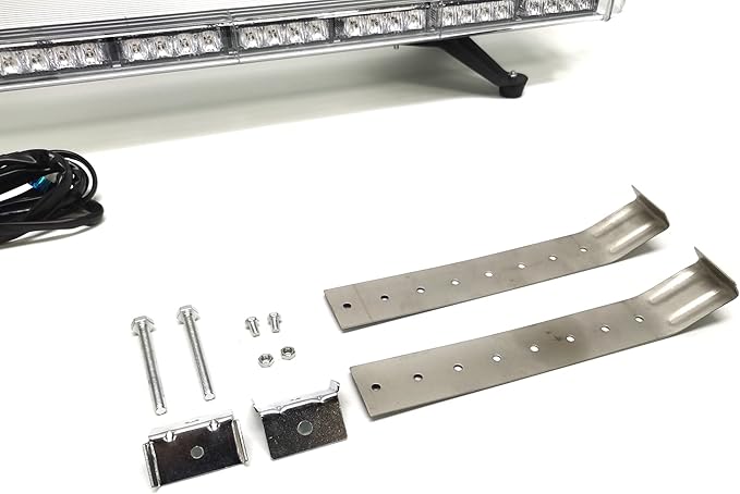 CFLMYYXGS 63" 120 LED Amber Emergency Warning Light Bar 12V-24V Strobe Flashing Beacon Light for Recovery Rescue Wreckers Tow Trucks Emergency Vehicles Snowplows Cranes Construction Vehicles Use