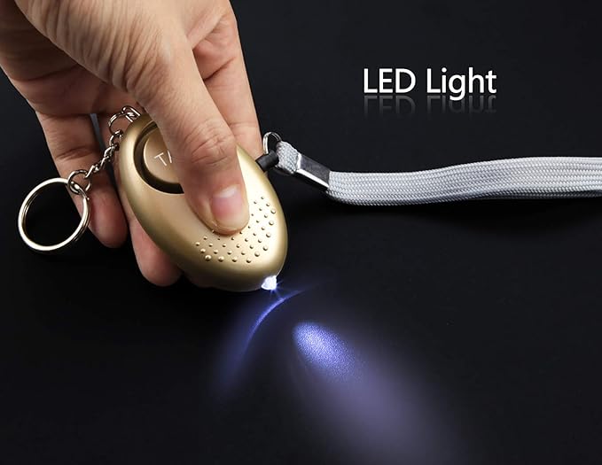 Personal Alarm for Women, 10 Packs 140DB Emergency Self-Defense Security Alarm Keychain with LED Light for Women Kids and Elders (Colorful)