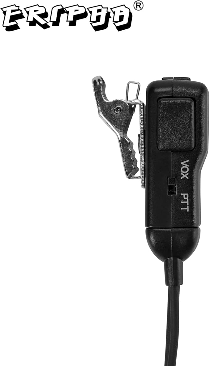 Earpiece VOX for Midland GXT1000VP4 Walkie Talkie 2 Way Radio Ear-Clip Headset with PTT Mic LXT500VP3 GXT1050VP4 GXT1000XB (1 Pack)