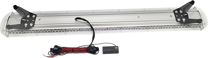 CFLMYYXGS 63" 120 LED Amber Emergency Warning Light Bar 12V-24V Strobe Flashing Beacon Light for Recovery Rescue Wreckers Tow Trucks Emergency Vehicles Snowplows Cranes Construction Vehicles Use