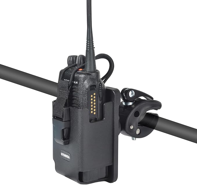 Universal Radio Clamp Mount Base, Fit Handlebar Rail 0.6'' to 1.77'' in Diameter for Baofeng UV5R Motorola Midland Kenwood Yaesu Midland CB Handheld Radio