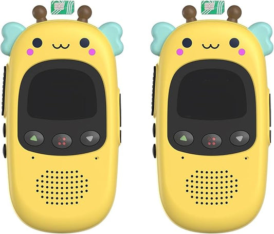 CBCBTWO GM-168 Bee 4G LTE PoC Walkie Talkies, Long Range Push-to-Talk Two Way Radio, No Monthly Fee, 1st Year SIM Included for Couples Parents Family Outdoor Use