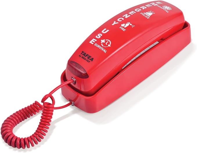 Med-Pat FIRST by TAFEA Emergency One-Touch Dialer - Instant Lifeline - H.E.L.P. Technology Emergency Response - Patented Enhanced Microphone - Increase Distance to Hear Background Noise - Crisis Phone