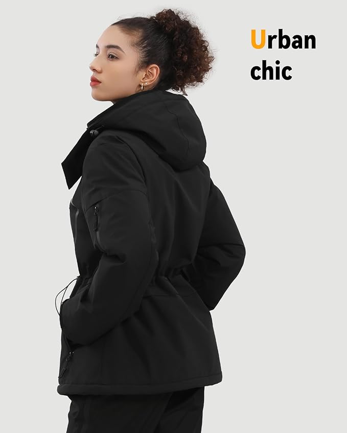 Wulcea Graphene Heated Jacket For Women 12V 18400mAh Fast Charge With Large Capacity