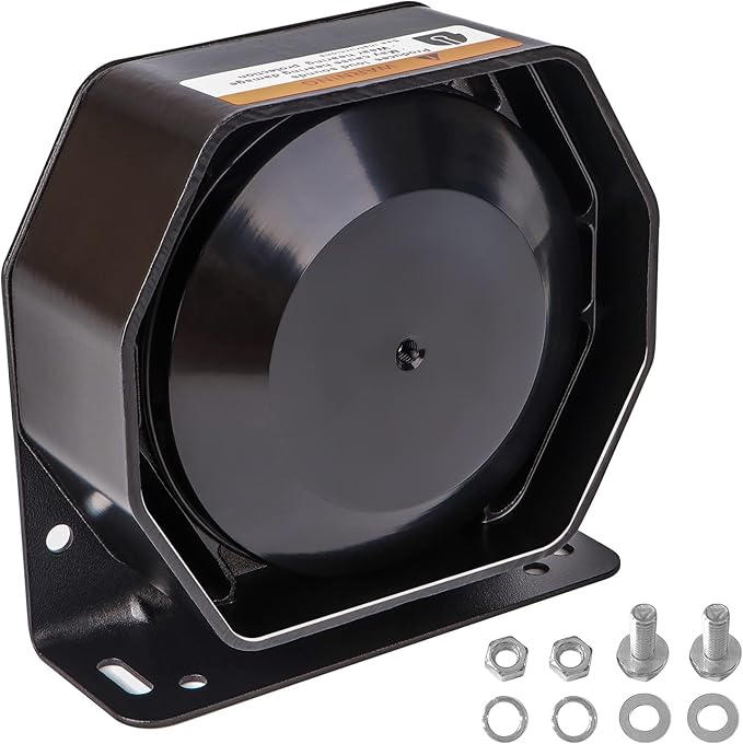 Compact Siren Speaker 130DB 200 Watt, Heavy Duty Metal Housing Weatherproof, Universal for 100W 200W Siren, 1 PCS