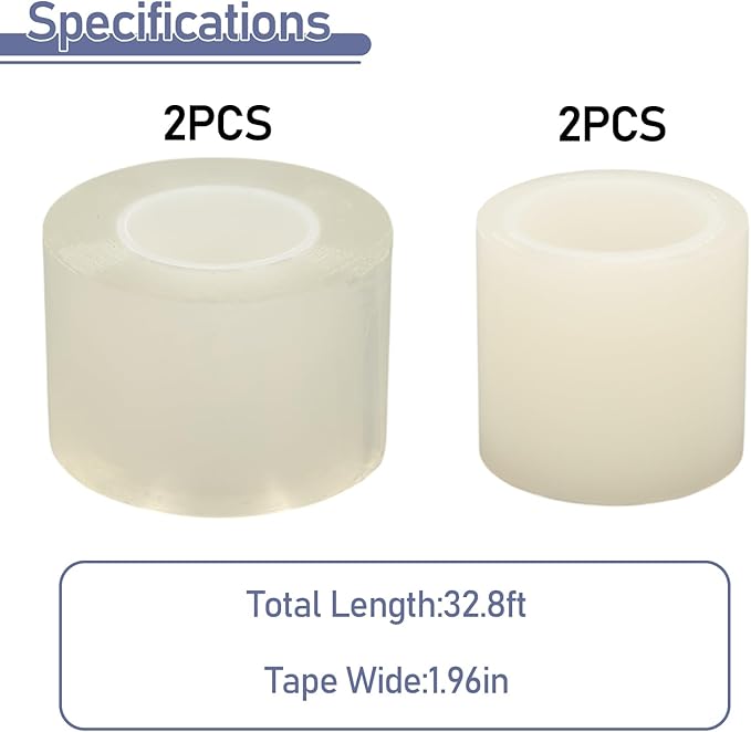 Window Sealing Tape,4 PCS 2in*33Ft Weather Sealing Tape, Preventing Air Flow from Entering Through Window Gaps, Avoiding The Loss of Cold Air in Summer and The Entry of Cold Air in Winter