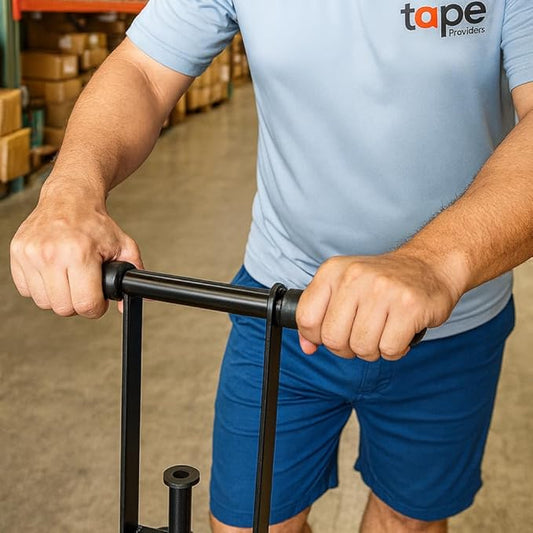 MAT Lane Marking Floor Tape Dispenser Industrial Hand-Push Tape Applicator, Ideal for Marking Safety Aisles, Traffic Lanes, Storage Areas Fits Tape Up to 4 Inches Wide (4-Inch Core) FMT-1