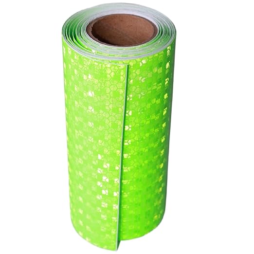 Industrial Reflective Tape Green 6 inch for Truck, Outdoor Waterproof Hazard Conspicuity Warning Marking Tape (10 feet)