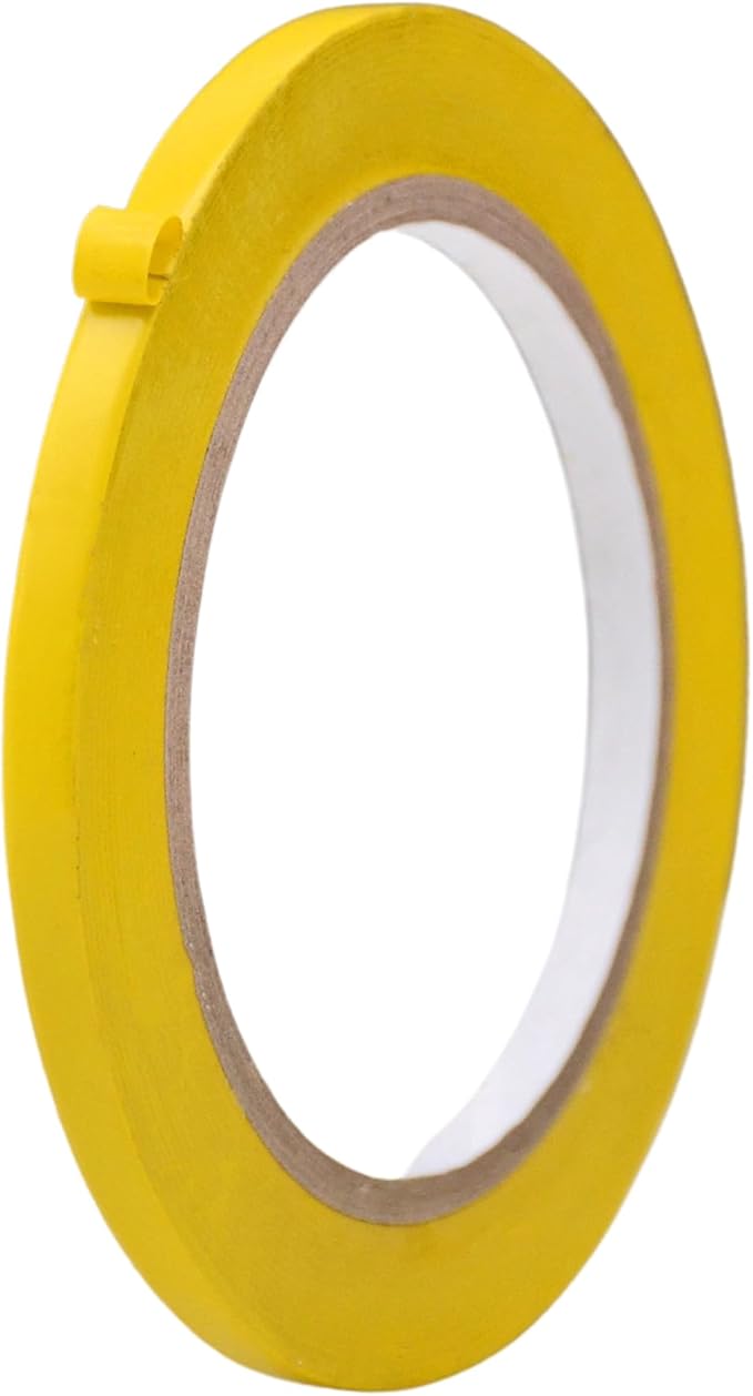 MAT Vinyl Marking Tape Yellow - 1/4 inch x 36 yds. for Safety Floor Marking (School Gym, Restaurants, Warehouse), Dance Floor Splicing, Pinstriping Cars & Boats