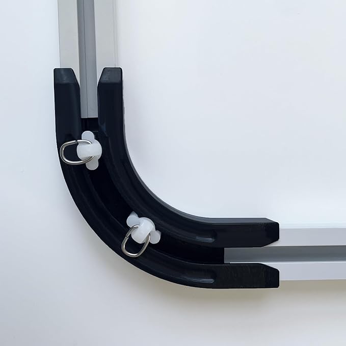 90° Curved Connectors for Track Curtains Ceiling Mount/Wall Mount, Ceiling Track for Curtains, Room Divider Curtains Tracks（Black 2PCS）.