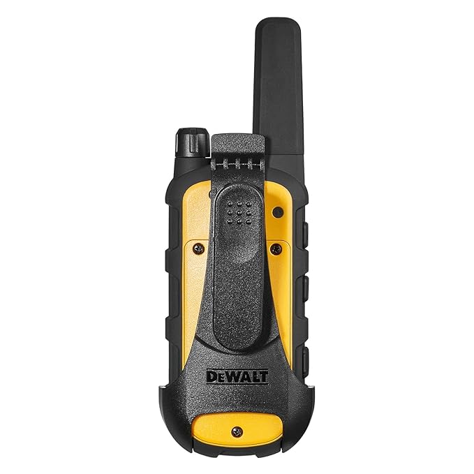 DEWALT FRS Walkie Talkies Long Range 2 Way Radio, 2 Watt, Waterproof & Rechargeable, 6 Pack with Gang Charger, DXFRS800-BCH6