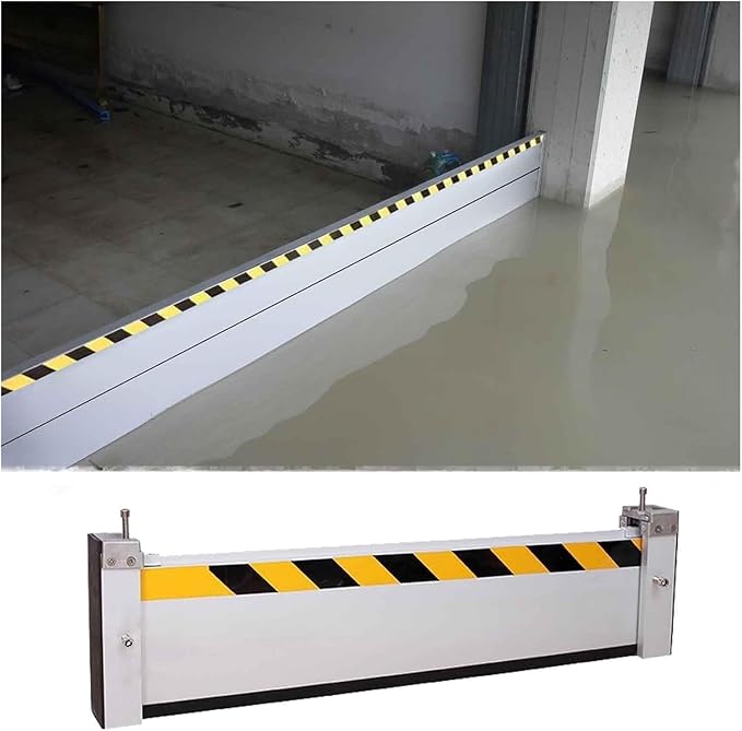 Flood Barriers for Doors, Aluminum Water Blocker Reusable Flood Protection Barriers for Garage Door/Basement, Easy to Install Color : H 0.6ft/0.2m, Size : L 60cm(2.0ft)