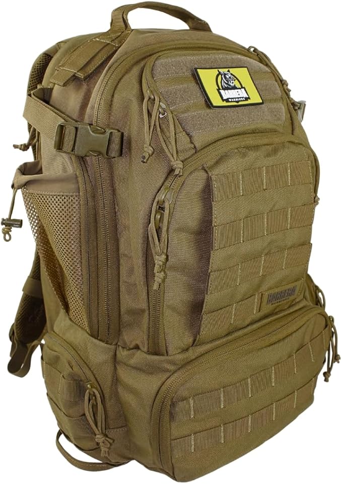 Tactical Backpack 50L/55L -Military Backpack- Large tactical backpack-3 Day Assault Pack -Molle Bag. Durable Travel Backpack hiking backpack(COYOTE BROWN.)