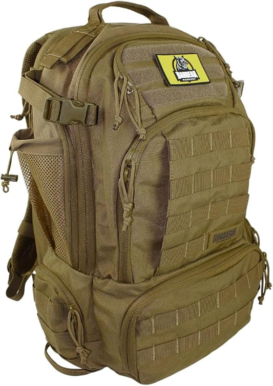 Tactical Backpack 50L/55L -Military Backpack- Large tactical backpack-3 Day Assault Pack -Molle Bag. Durable Travel Backpack hiking backpack(COYOTE BROWN.)
