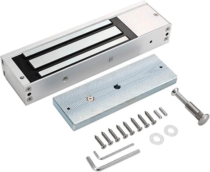 Electromagnetic Lock 1200LBS 500KG Holding Force Electric Magnetic Door Lock 12V Fail Safe NC Mode for Access Control System
